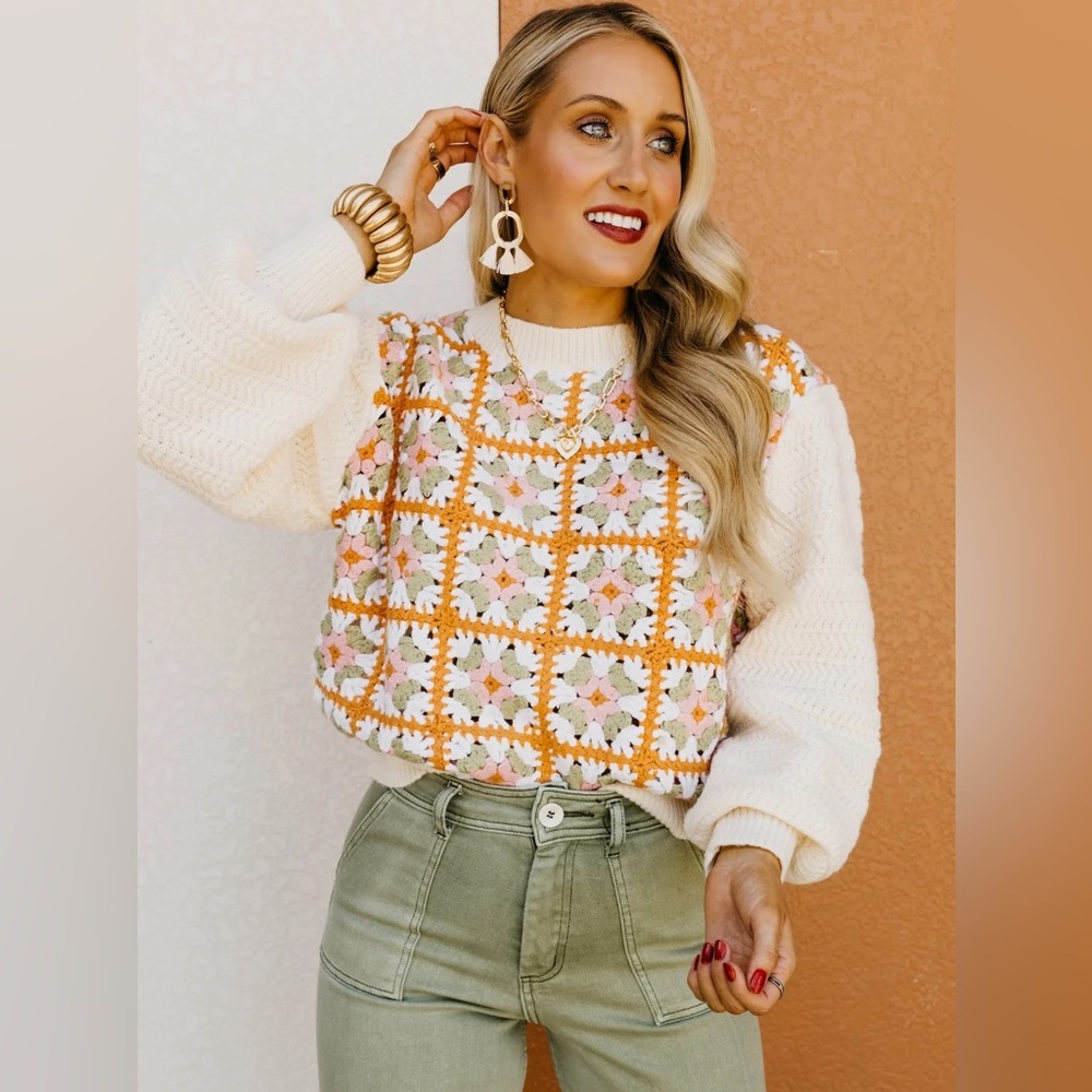 NWT Bibi XL Granny Sweater - Picture 4 of 12